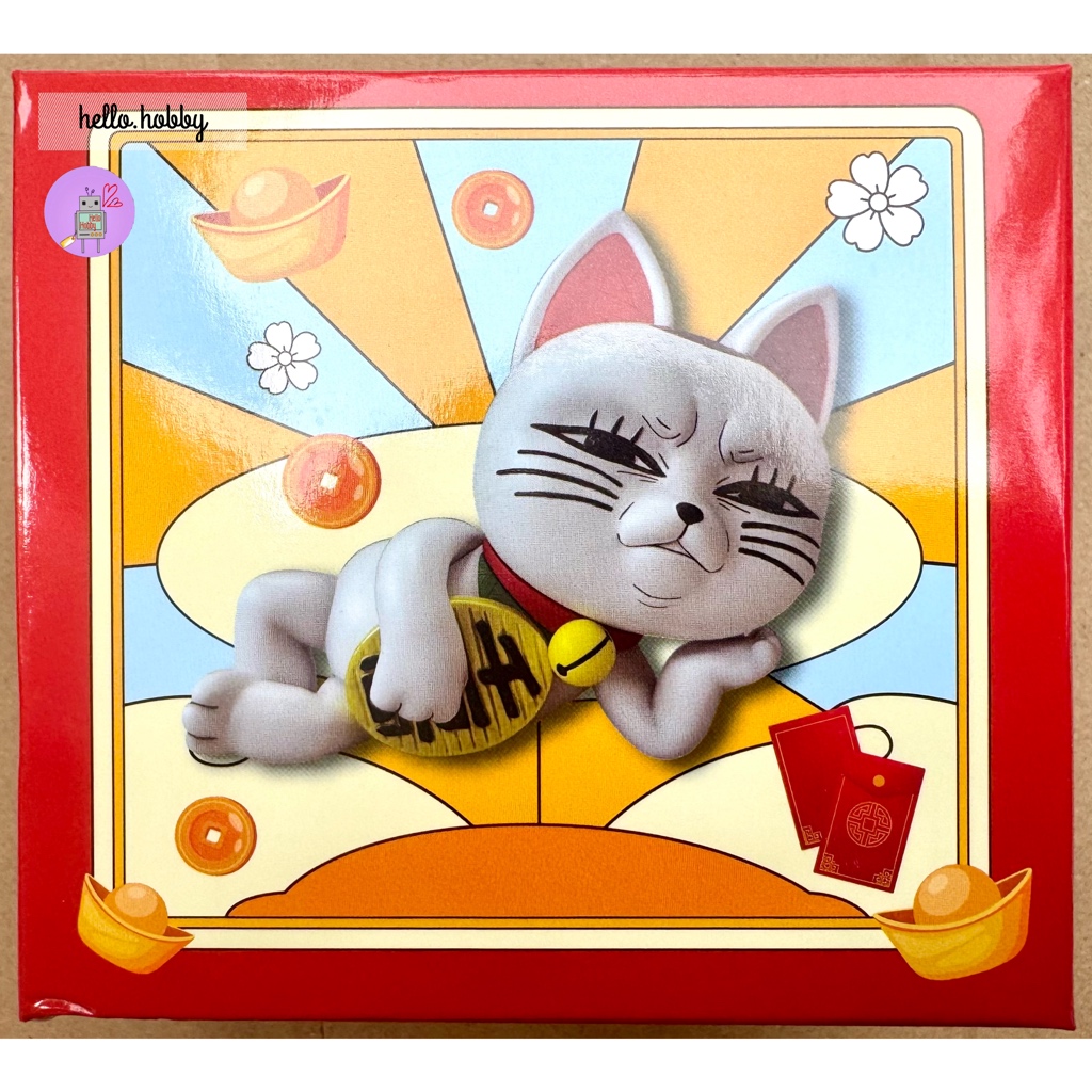 โมเดลแมวกวัก Dan Da Dan - Turbo Granny Lazy Lucky Cat