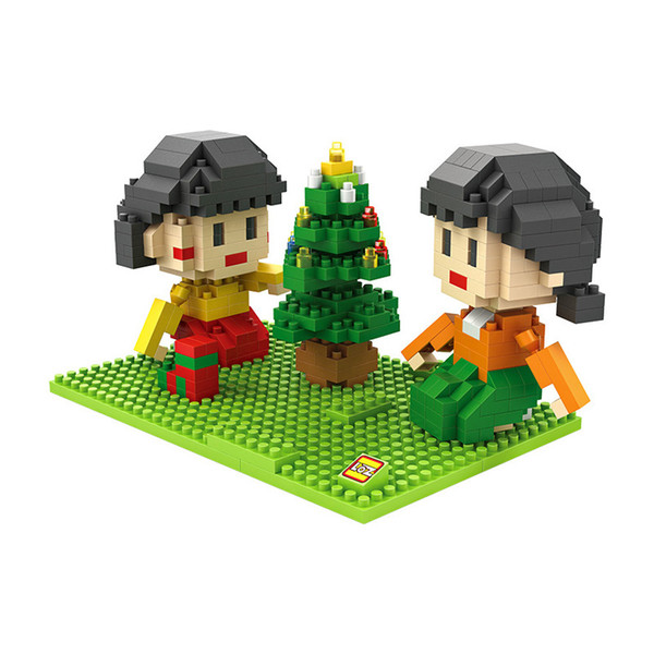 LOZ 9831-9834 Chibi Maruko & Friends Set