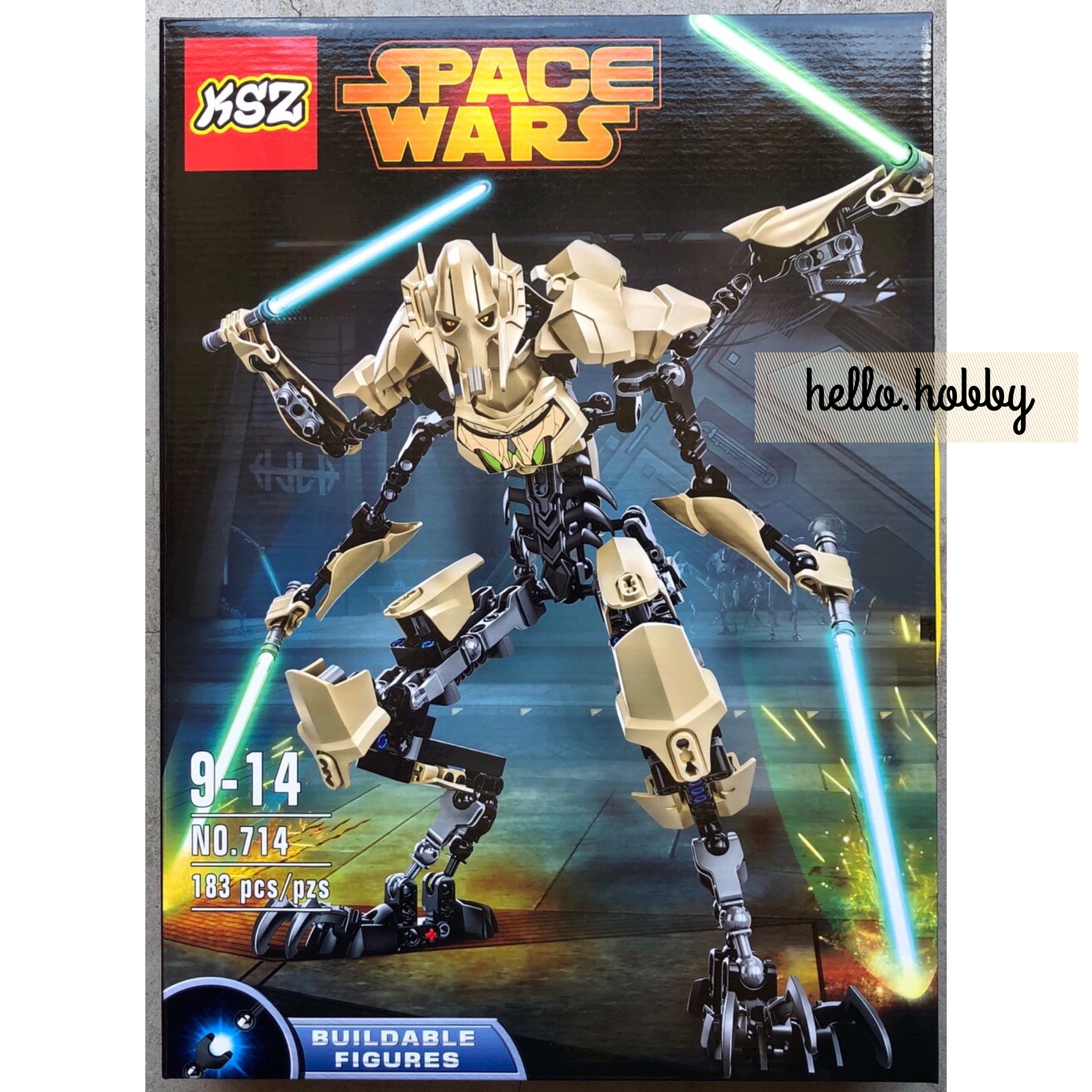 KSZ 714 Buildable Figure Star Wars Light Saber General Grievous 183pcs
