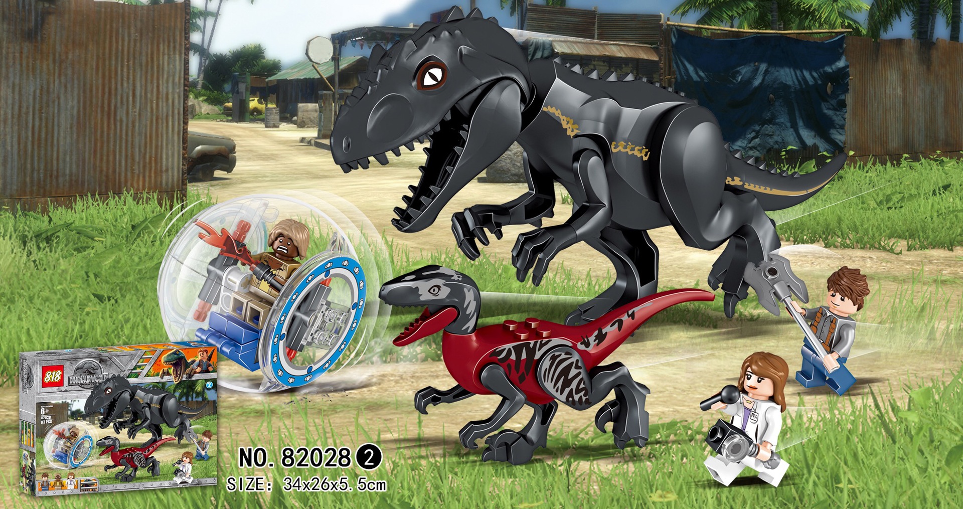 818 82028 1-2 Dinosaur