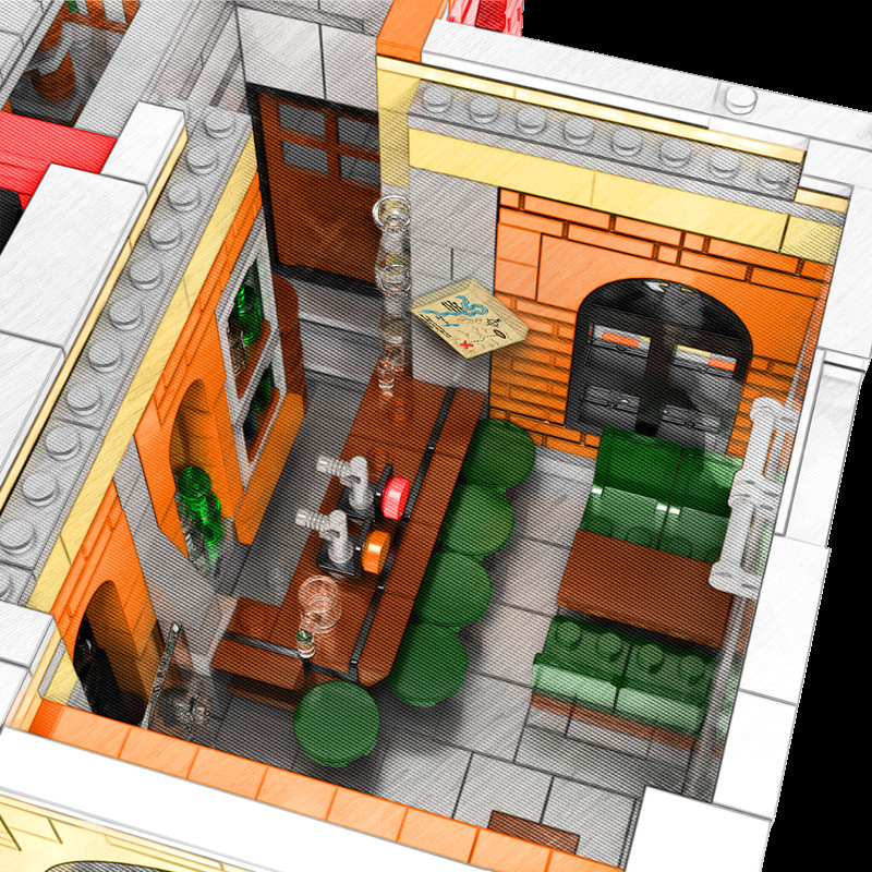 Zhe gao QL 0924 Old Pub 4030pcs