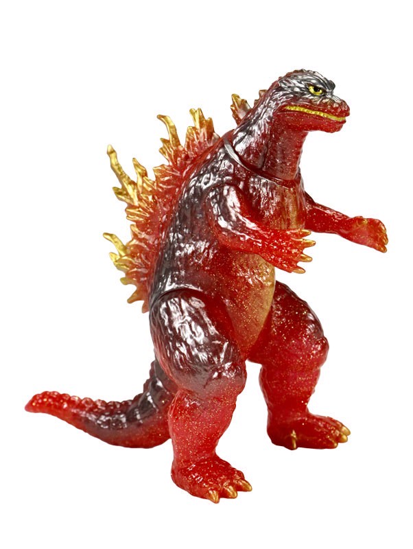 Godzilla - CCP Middle Size Series - Godzilla Vol.12 - Godzilla (1999) Heat Ray Red Glitter Ver. Soft Vinyl by CCP (Lot JP)