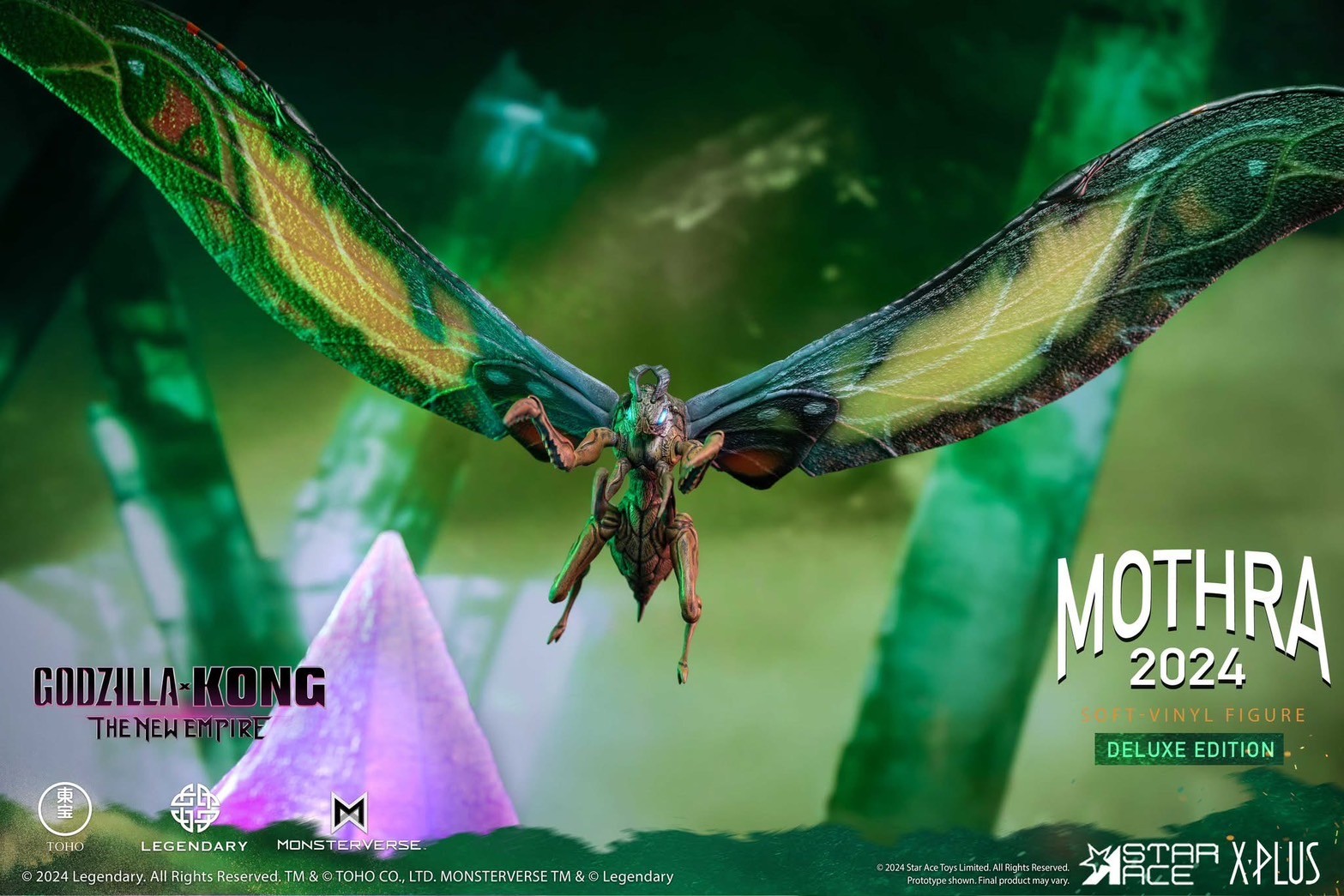 Pre-order : Godzilla x Kong: The New Empire Mothra (2024) Soft Vinyl Figure (Normal Edition) / (Deluxe Edition) by X-Plus / Star Ace