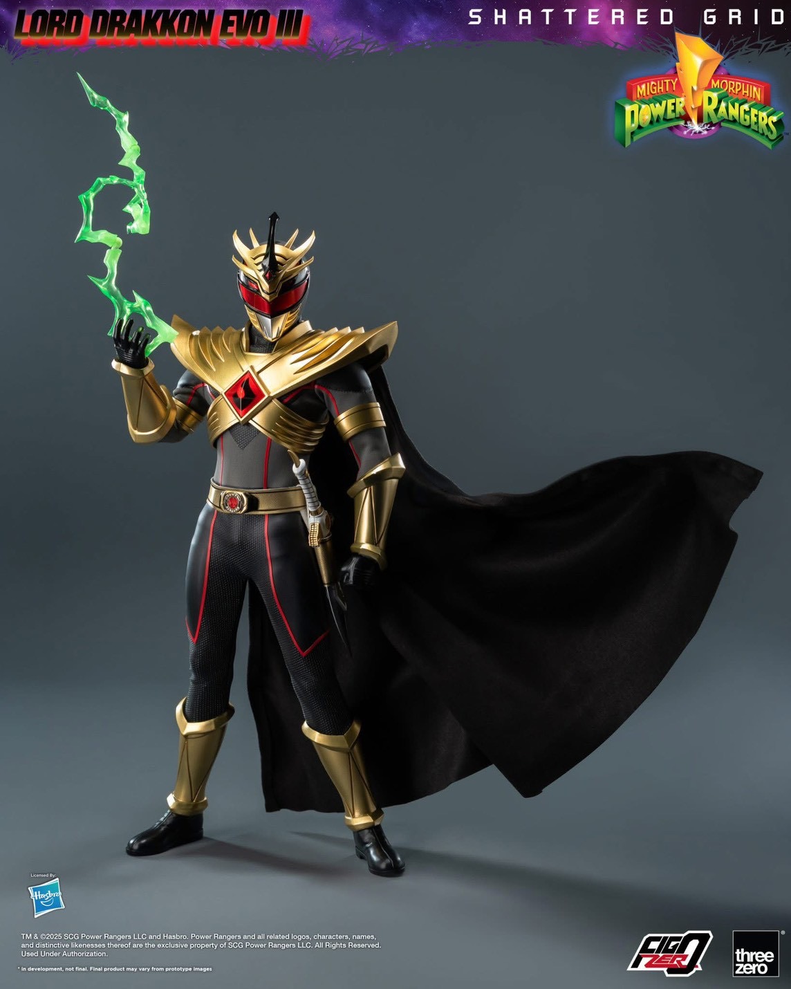 Pre-order : Mighty Morphin Power Rangers: Shattered Grid FigZero 1/6 Lord Drakkon Evo III by Threezero