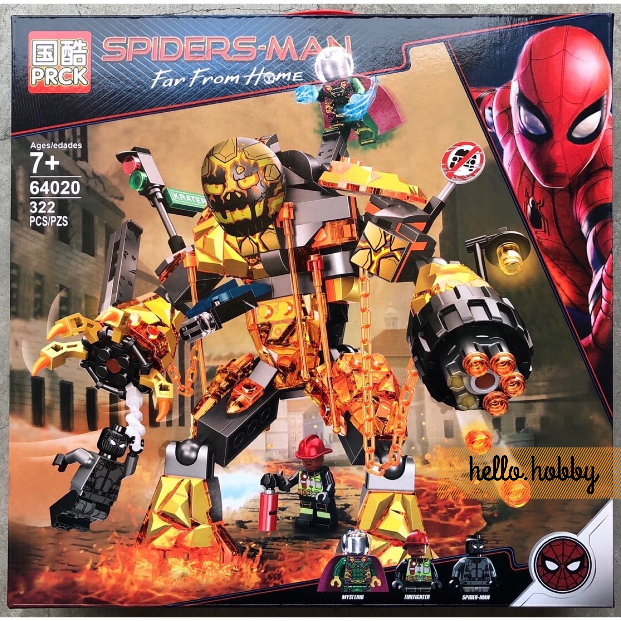PRCK 64020 Spiderman The Molten Man Battle 322pcs