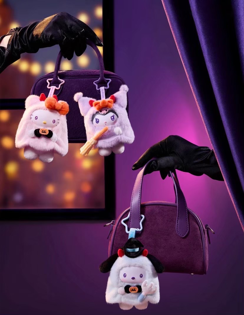 ตุ๊กตาพวงกุญแจ Sanrio - Halloween Candy Carnival Night Series Vinyl Plush Pendant Keychain by Miniso