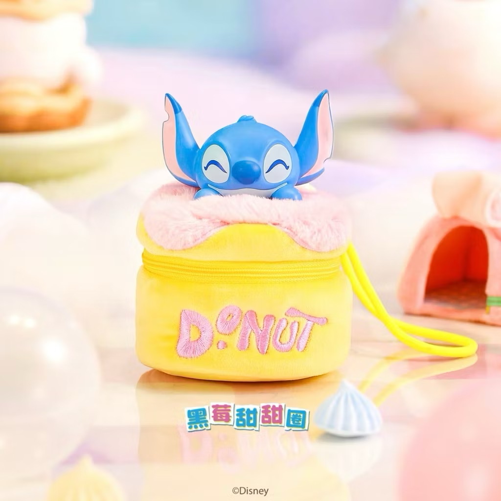 ได้1 ชิ้น กระเป๋าใส่ของจุกจิก ลิขสิทธิ์แท้ - Disney - Stitch - Flipping Amazing Fun Food Bag Series