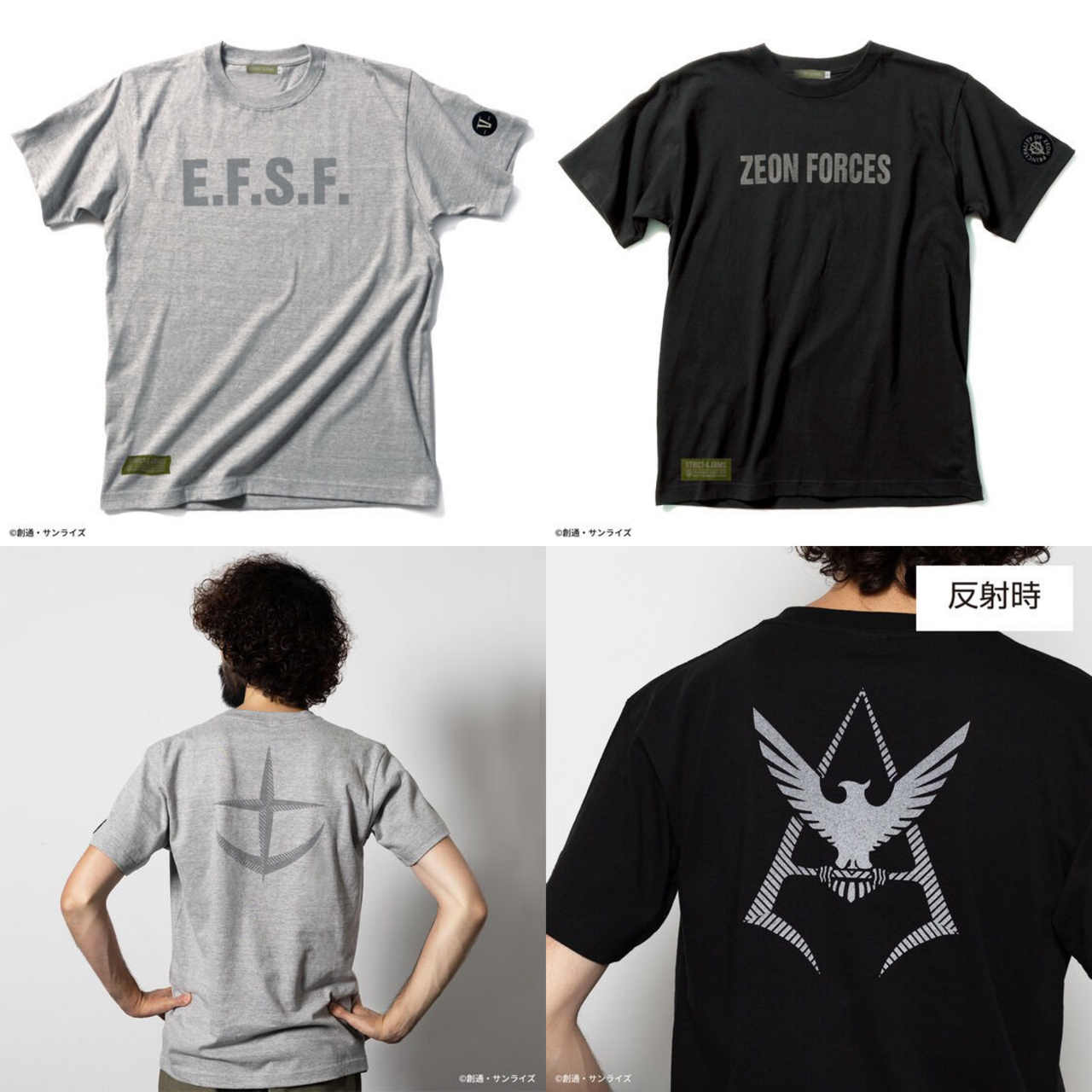 PRE-ORDER : STRICT-G.ARMS "Mobile Suit Gundam" Short Sleeve T-shirt Reflector