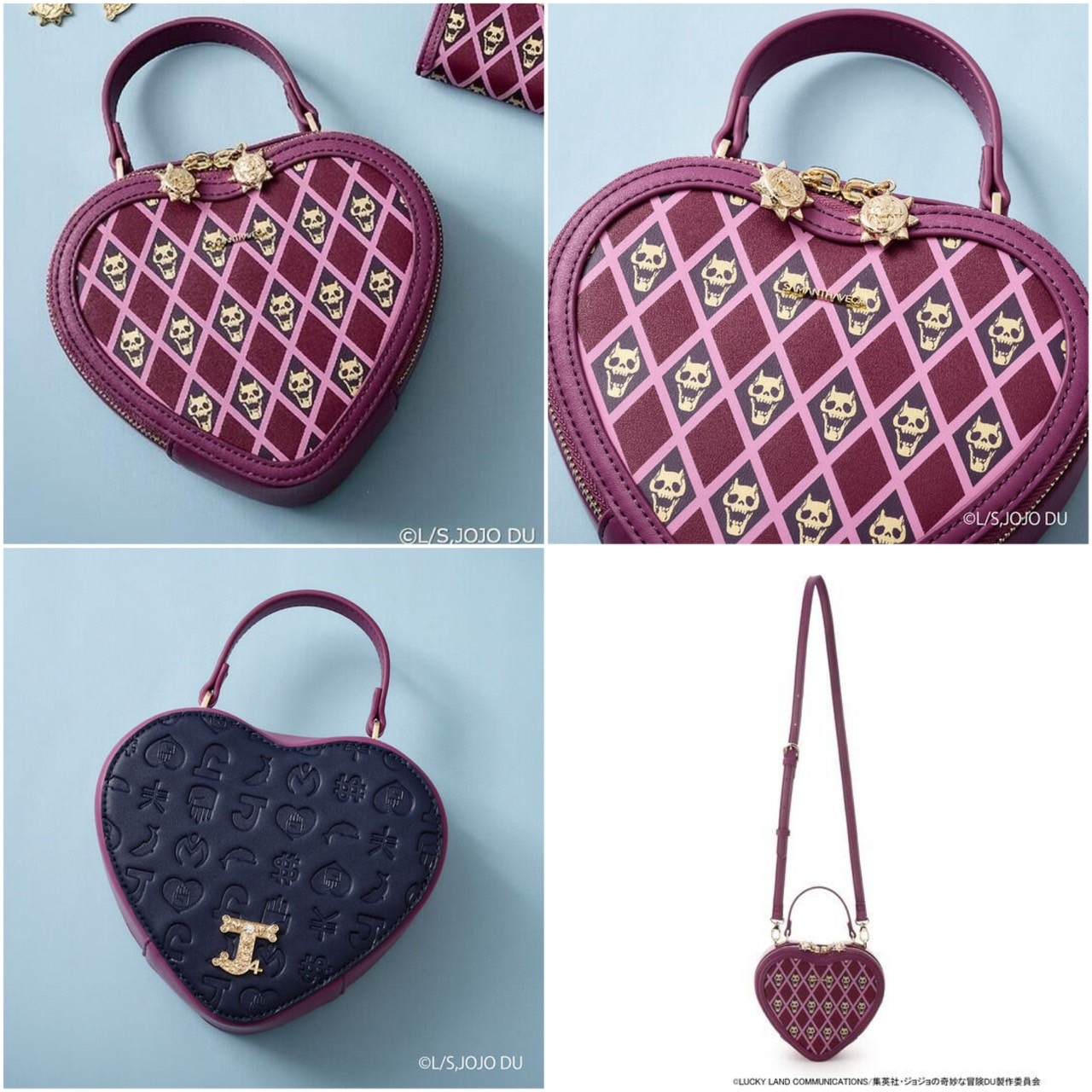 PRE-ORDER : SAMANTHAVEGA x Anime "JoJo's Bizarre Adventure: Diamond is Unbreakable" Collection Star / Heart / Egg Shoulder Bag
