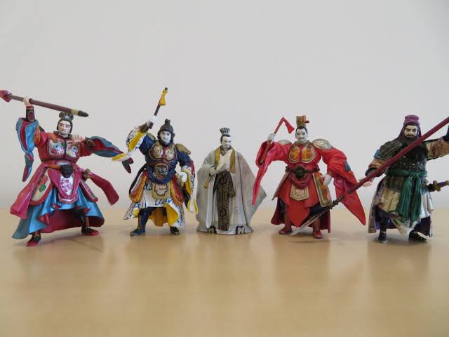 ฟิกเกอร์ สามก๊ก Kihachiro Kawamoto Romance of the Three Kingdoms Figure Collection vol. 1-2 (Set of 5) by Kaiyodo