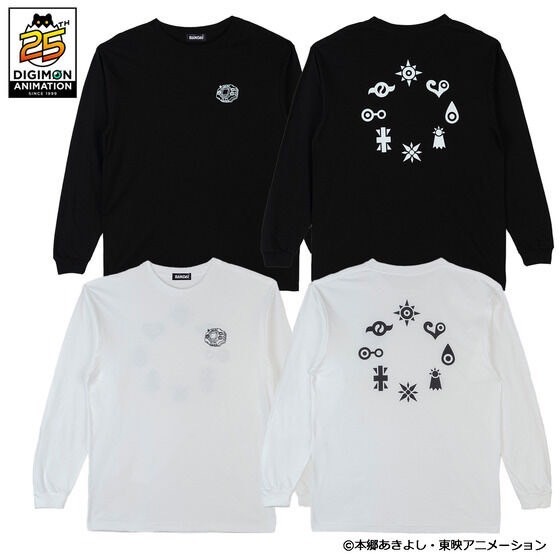 PRE-ORDER : Digimon Adventure Crest Motif Long T-Shirt
