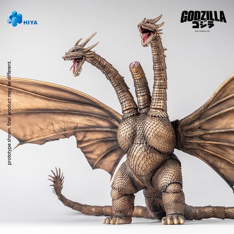 Pre-order : EXQUISITE BASIC Series Godzilla vs. King Ghidorah (1991): King Ghidorah Battle Damaged Ver. Action Figure by Hiya Toys