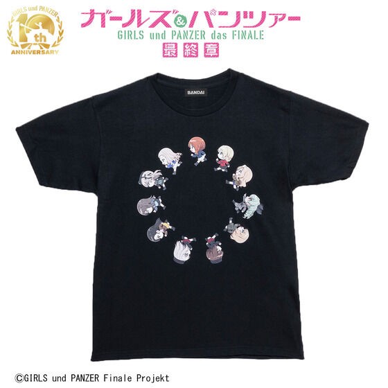 PRE-ORDER : Girls und Panzer Running Deformed Series T-shirt