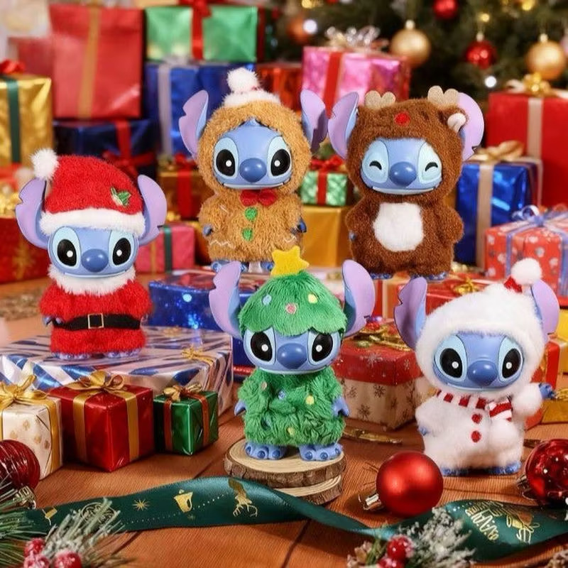 ตุ๊กตาสติทช์คริสมาส ลิขสิทธิ์แท้ ได้ 1ตัว - Disney - Stitch - Christmas Dressed Series by Enesco x Grand Jester Studios