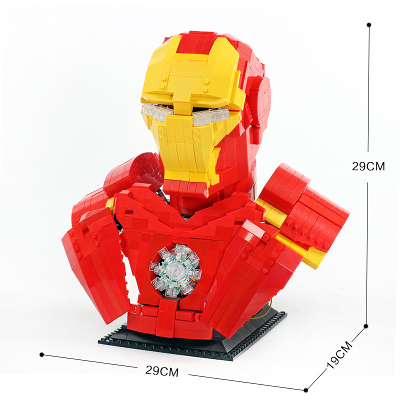 Lezhuang LZ 19303 Iron Man Bust 1450pcs