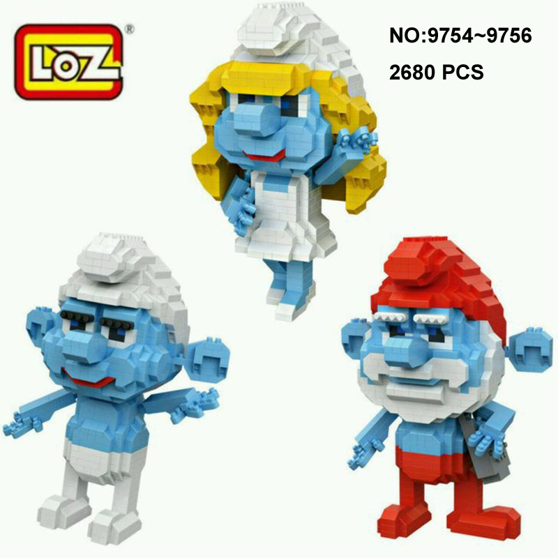 LOZ 9754 The Smurfs Smurfette 980pcs