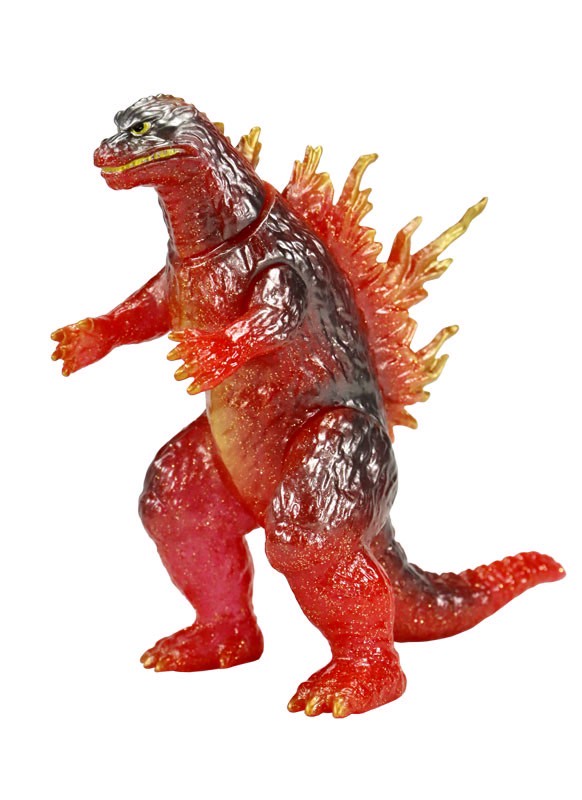 Godzilla - CCP Middle Size Series - Godzilla Vol.12 - Godzilla (1999) Heat Ray Red Glitter Ver. Soft Vinyl by CCP (Lot JP)