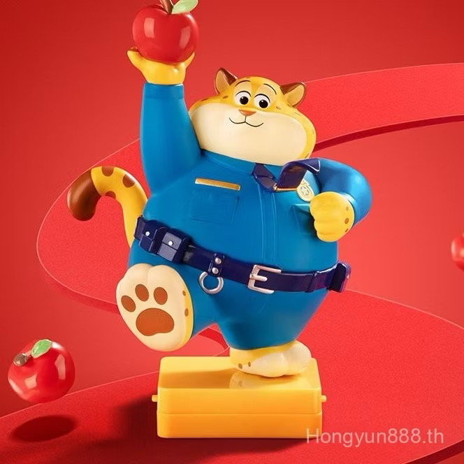 โมเดล + Stamper ได้ 1ตัว Disney - Zootopia - Officer Clawhauser Stamper Good Luck Series by Top Toy