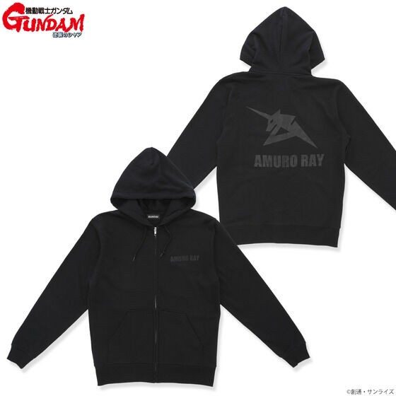 PRE-ORDER : Mobile Suit Gundam BLACK Series Mark Zip Hoodie