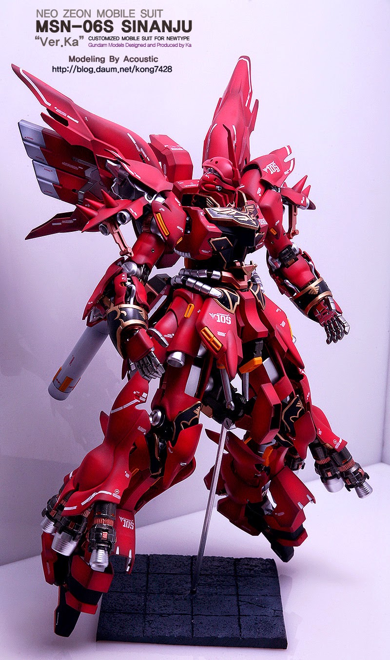 MG 1/100 MSN-06S Sinanju Ver.Ka Neo Zeon Mobile Suit Customized for Newtype by Bandai