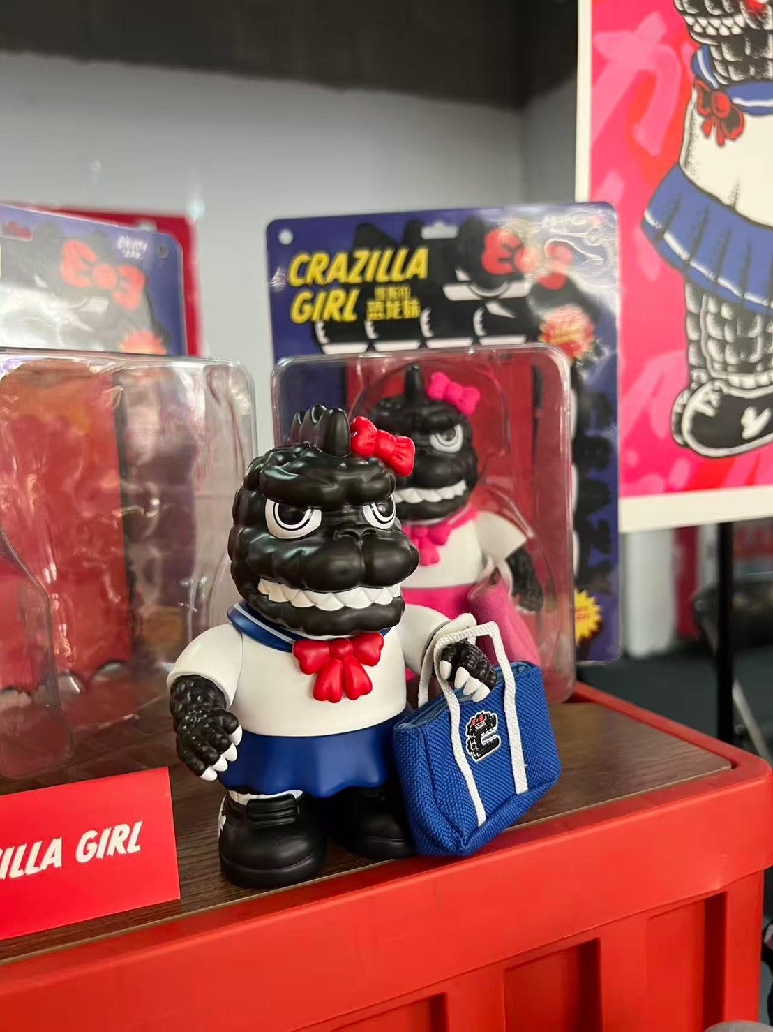 Pre-order : Mini Crazilla Girl Original Designer Cute Monster Trend Toy Figurine by Crazy Lab x James Lee