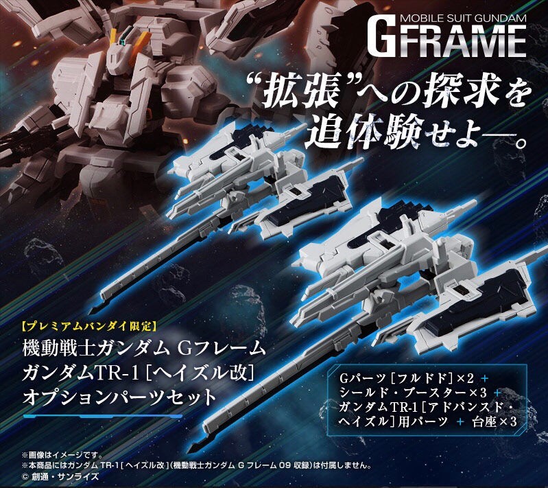 PRE-ORDER : Mobile Suit Gundam G Frame TR-1 [Hazel Custom] Optional Parts Set