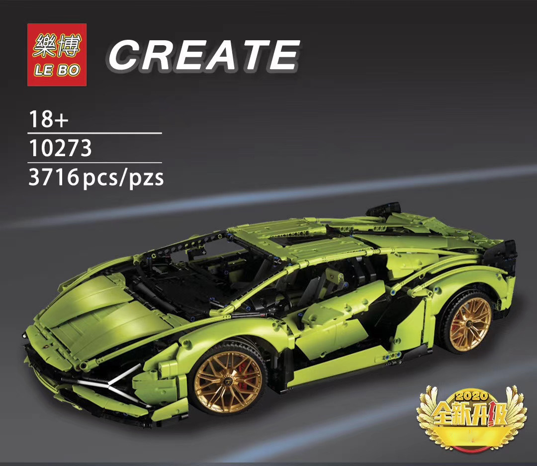 Le bo 10273 Lamborghini Sián FKP 37 3716pcs