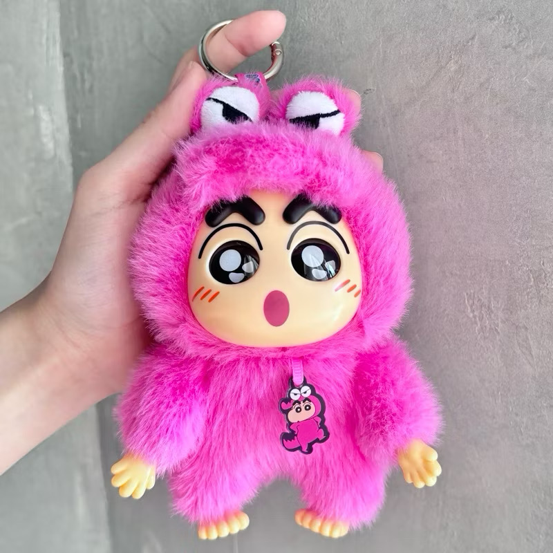 ตุ๊กตาพวงกุญแจ Crayon Shinchan Animal Party Plush Toy Series Keychain by Mokau