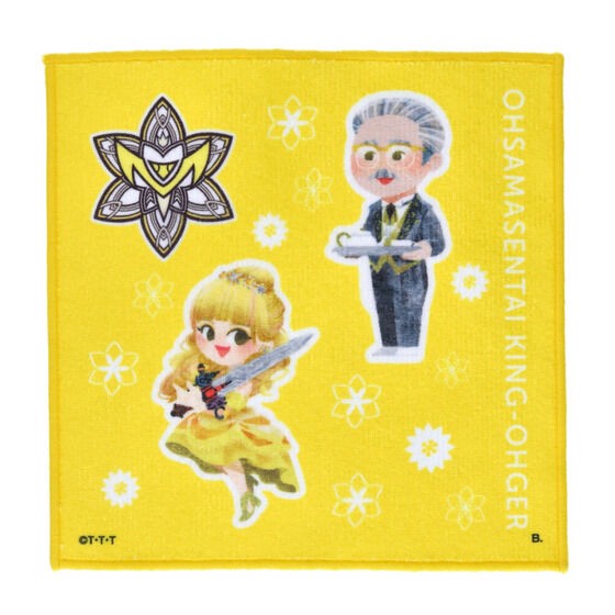 PRE-ORDER : Ohsama Sentai King-Ohger Deformed Mini Towel Entourage Pattern (7 types in total)