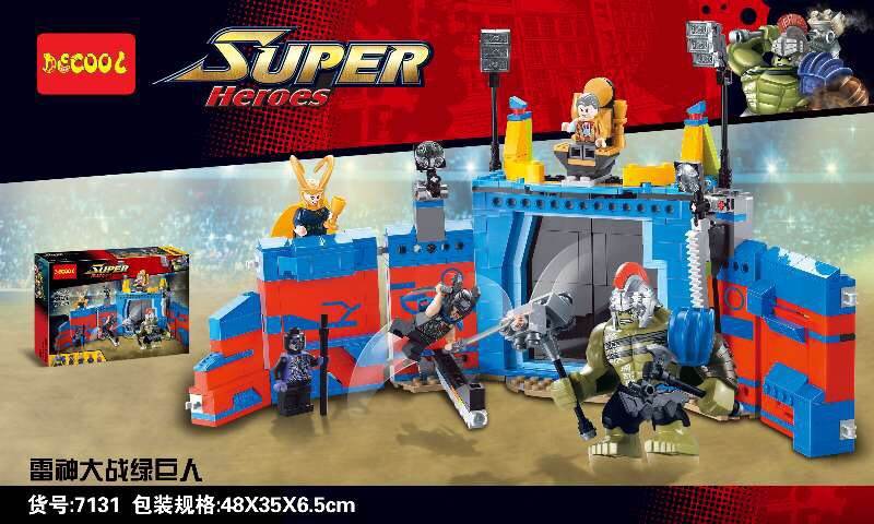 Decool 7131 Super Heroes Thor vs. Hulk Arena Clash 498pcs