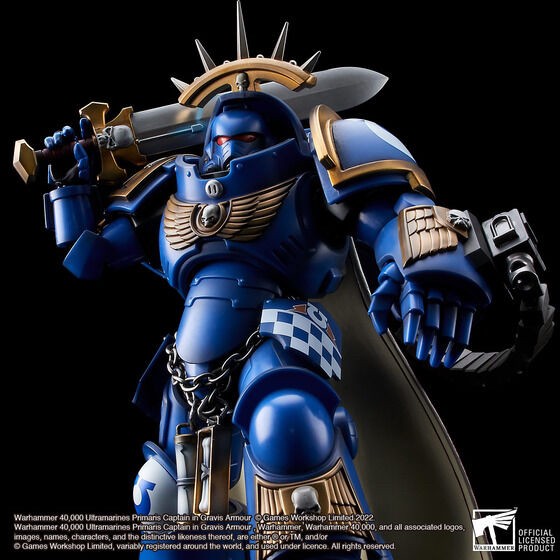 PRE-ORDER : WARHAMMER 40,000 ULTRAMARINES PRIMARIS CAPTAIN IN GRAVIS ARMOUR