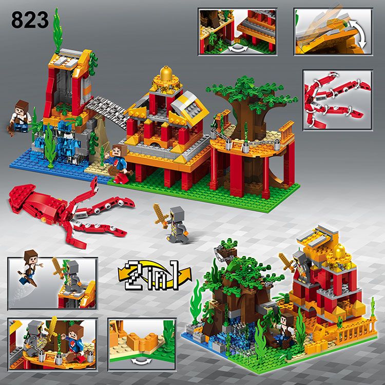 Decool 823 Minecraft Undersea Palace Adventure 432pcs