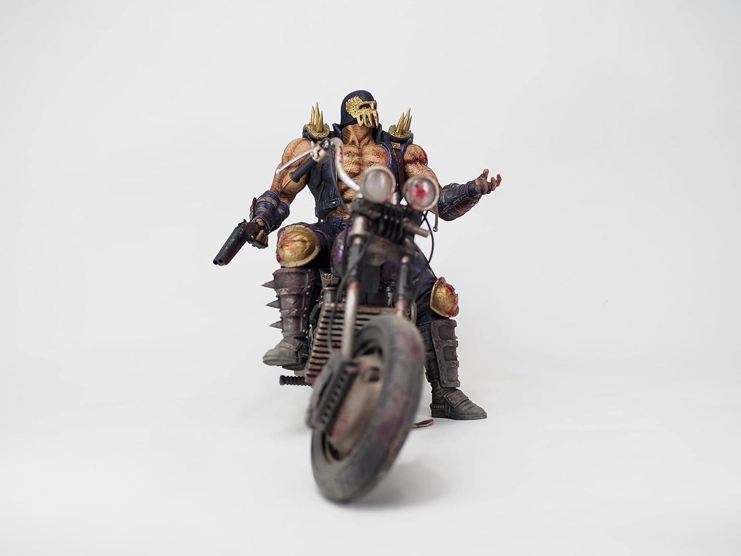 Pre-order : CCP Muscular Collection Fist of the North Star Hokuto Ultimate Modeling 2nd Jagi & Bike (Set In-play | Fierce Fight Version) by CCP