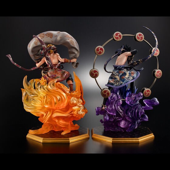 PRE-ORDER : Precious G.E.M. Series NARUTO Shippuden Uzumaki Naruto -Fujin- & Uchiha Sasuke -Raijin- Set