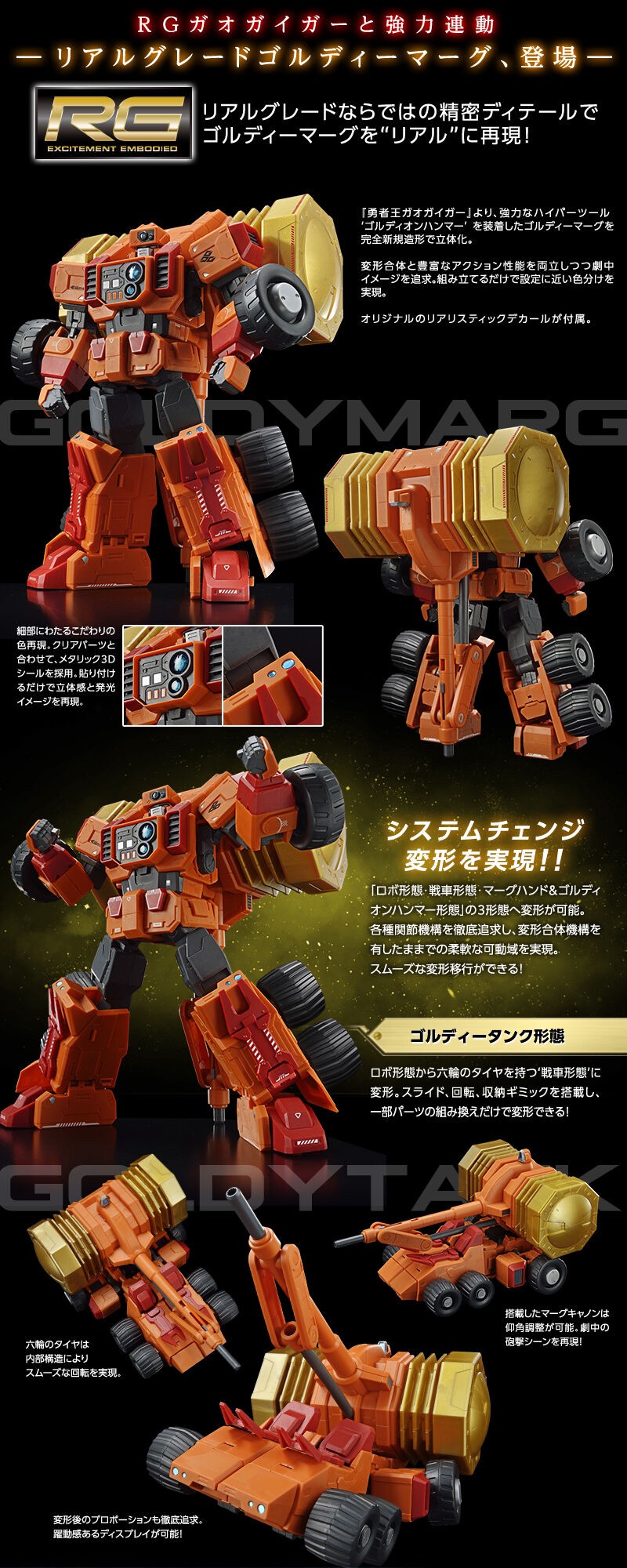 PRE-ORDER : RG 1/144 Goldymarg Plastic Model