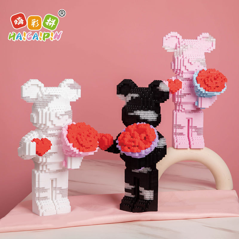 Haicaipin 58011-58013 Bearbrick มีไฟ