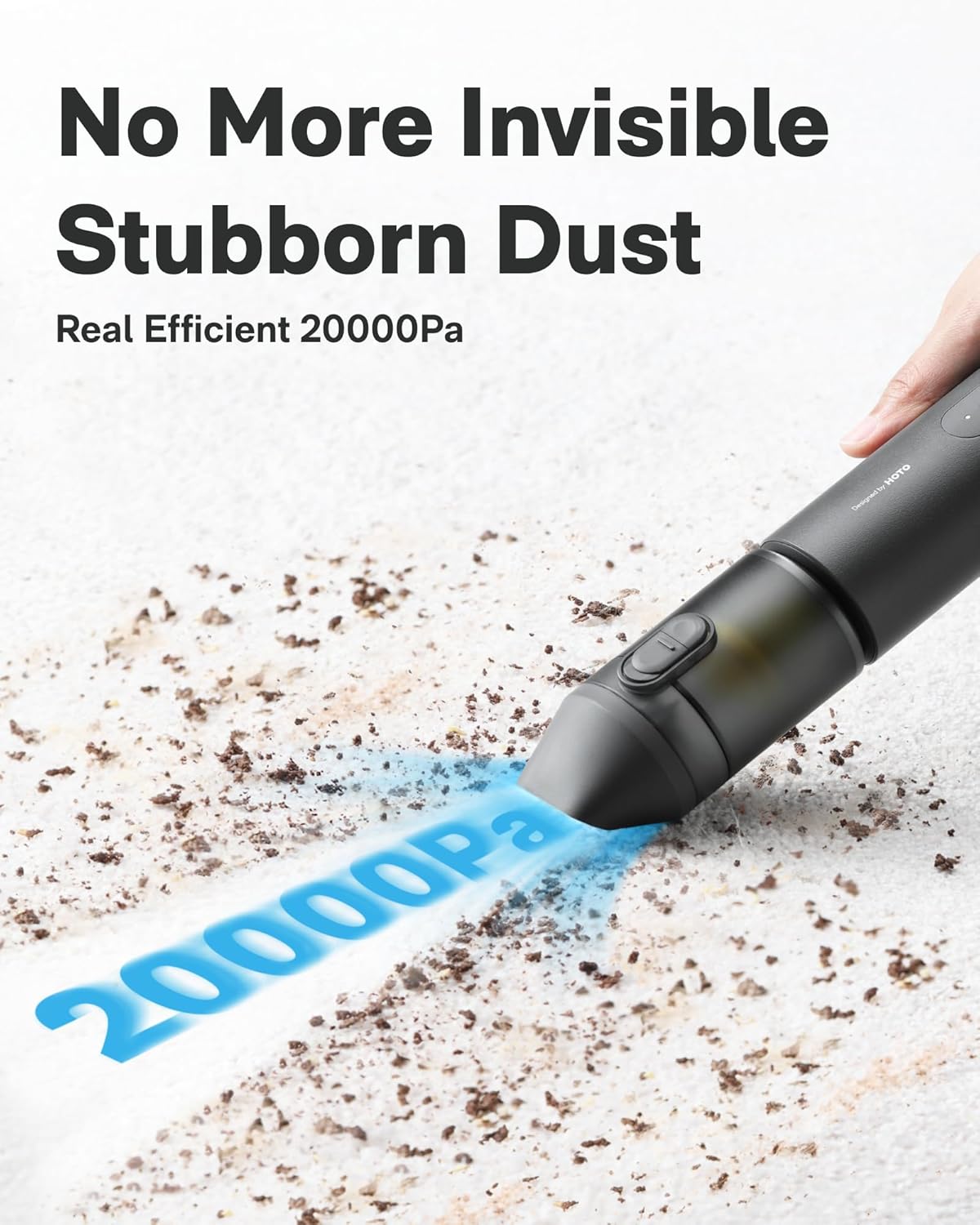 Tesla X HOTO Handheld Car Vacuum Cleaner Cordless, 4-in-1 Portable Mini Vacuum with 20000Pa