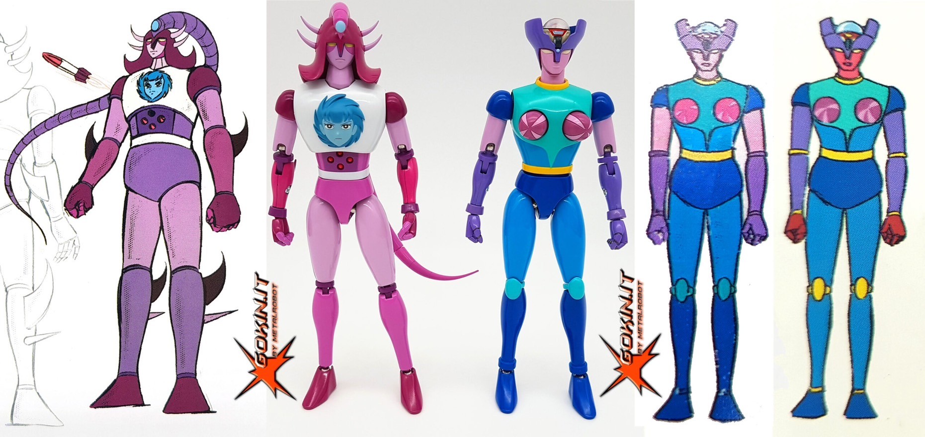 Soul of Chogokin - GX-108 Rhein X1 & Dianan A By Bandai