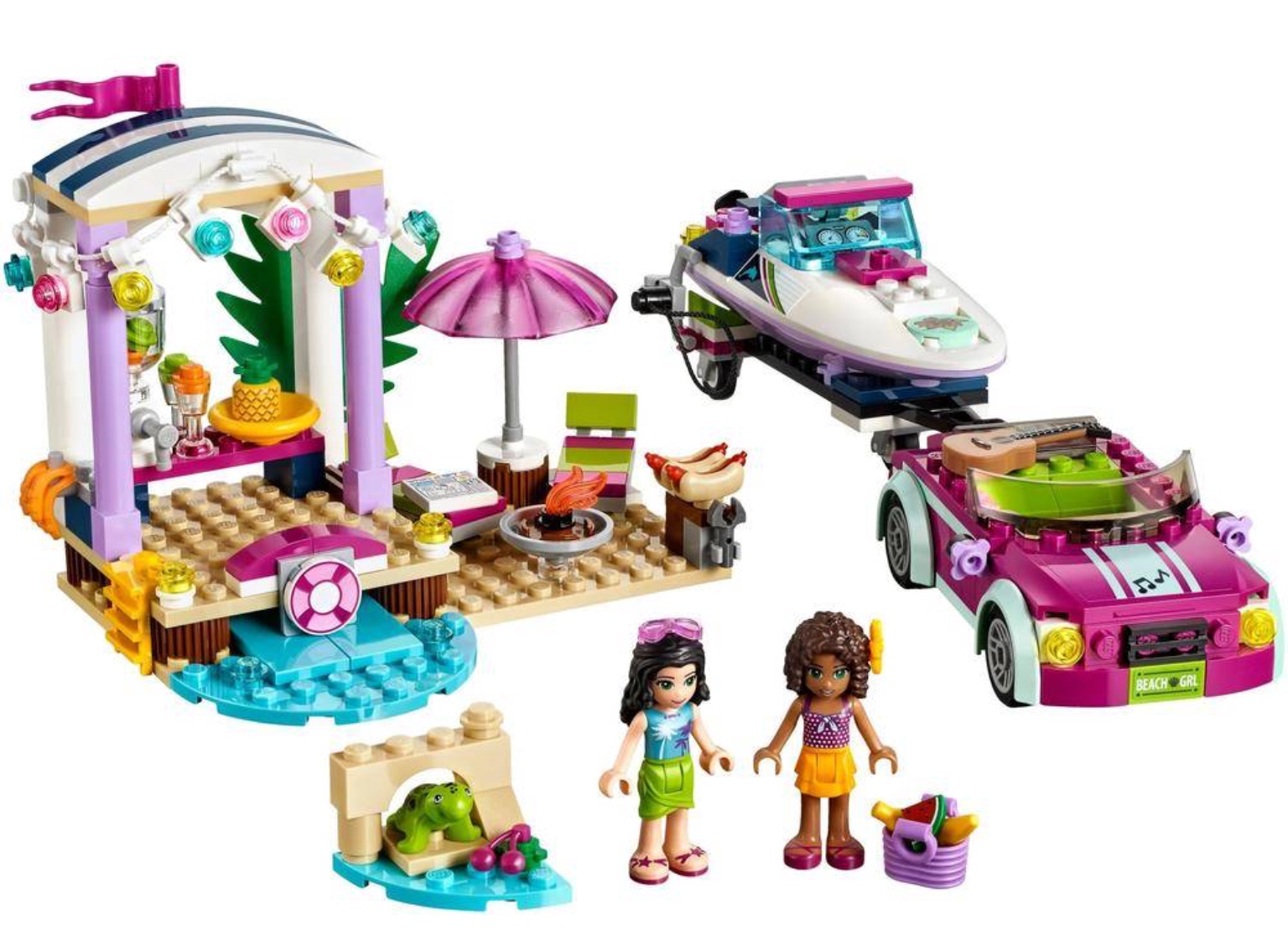 Lele 37039 Friends Andrea’s Speedboat Transporter 330pcs