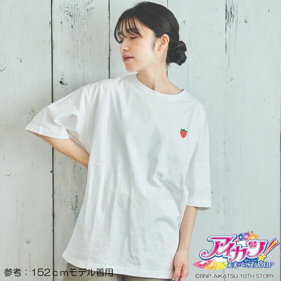 PRE-ORDER : Aikatsu! 10th STORY ~STARWAY to the Future~ ICHIGO T-shirt & Keychain Set