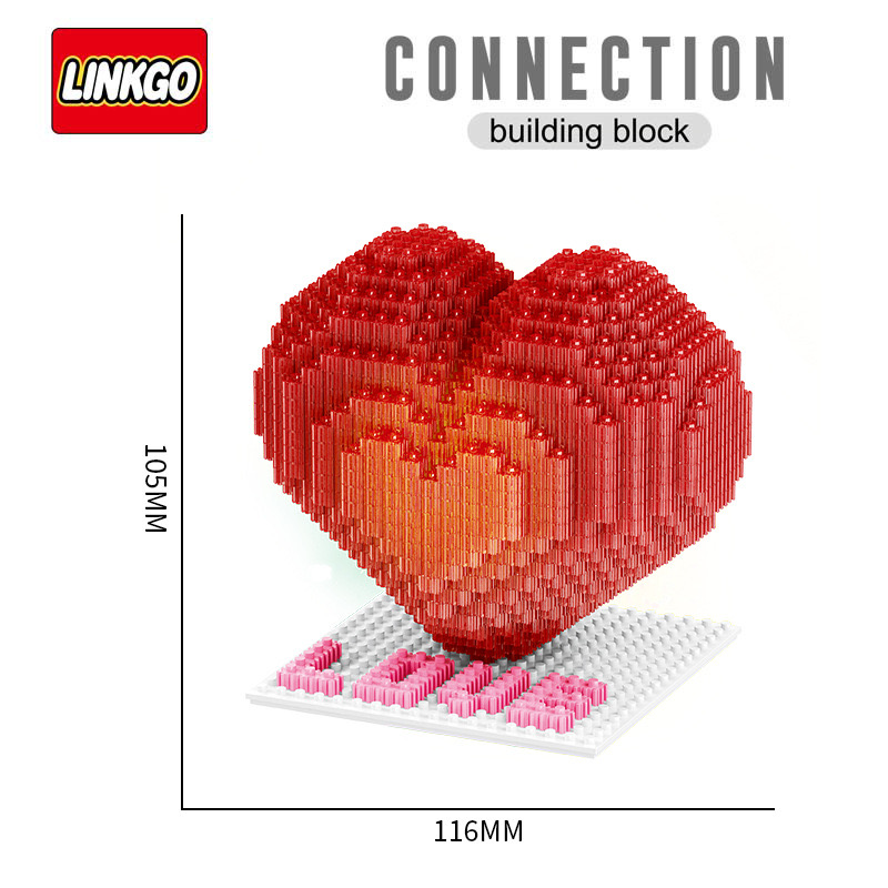 Linkgo 68479 Love 782 pcs (มีไฟ)