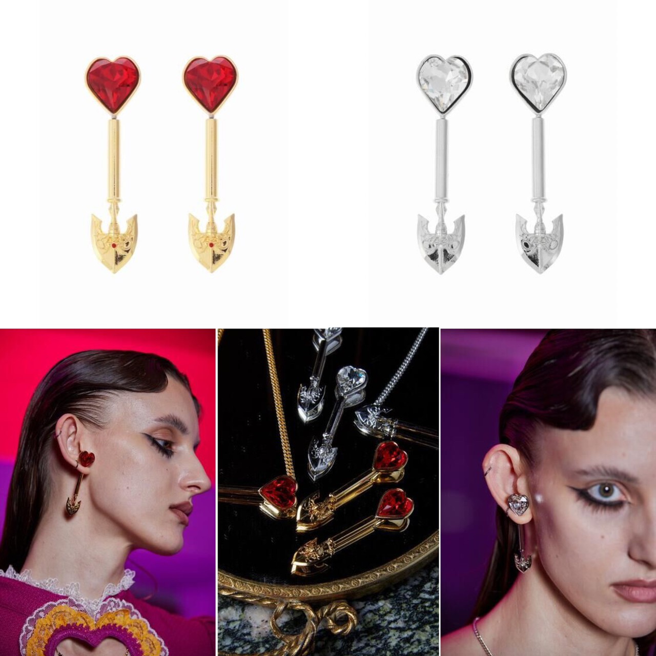 PRE-ORDER : [JoJo's Bizarre Adventure Golden Wind x PAMEO POSE] Stand Arrow Earrings