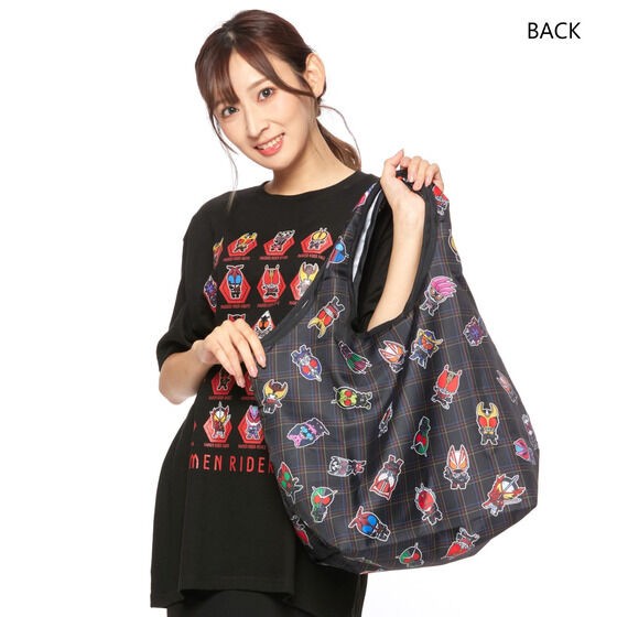 PRE-ORDER : Kamen Rider Geats & Kamen Rider Series Deformed Foldable Tote Bag