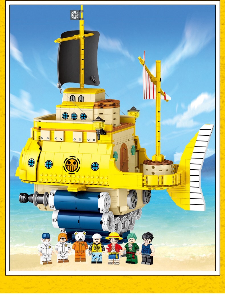 Sy 6295 One Piece Submarine 1214pcs