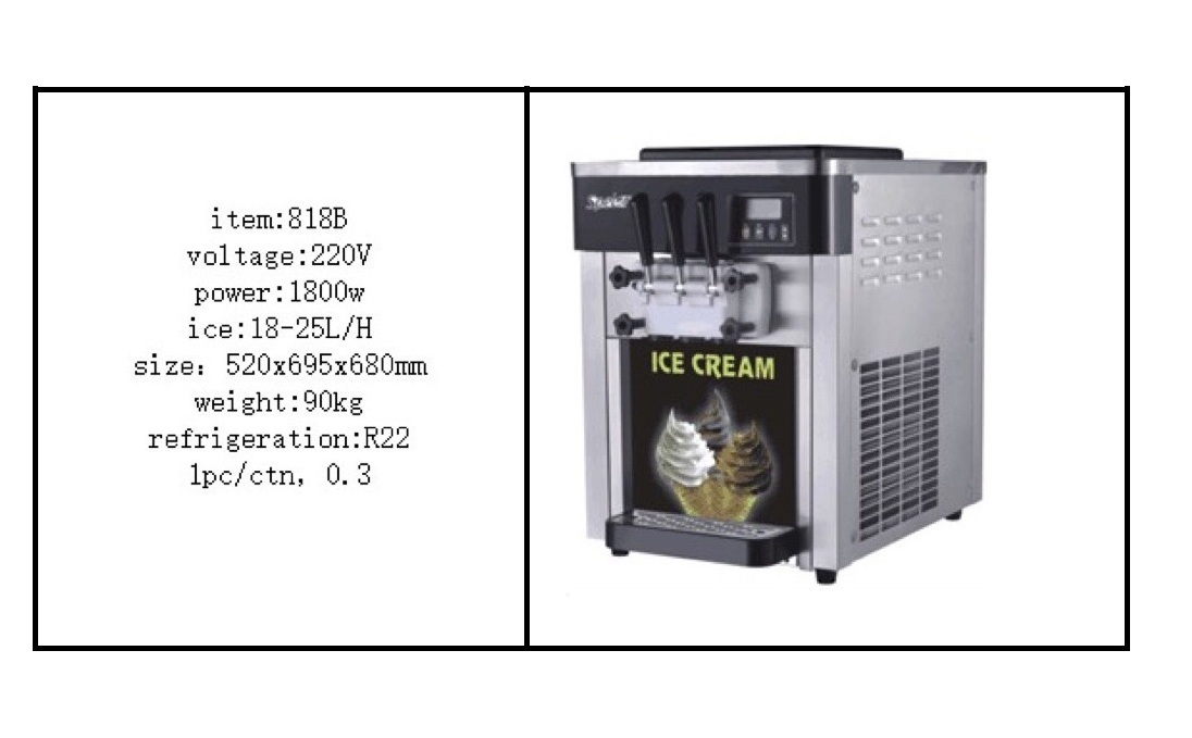 เครื่องทำไอศครีมซอฟเสริฟ 25 L