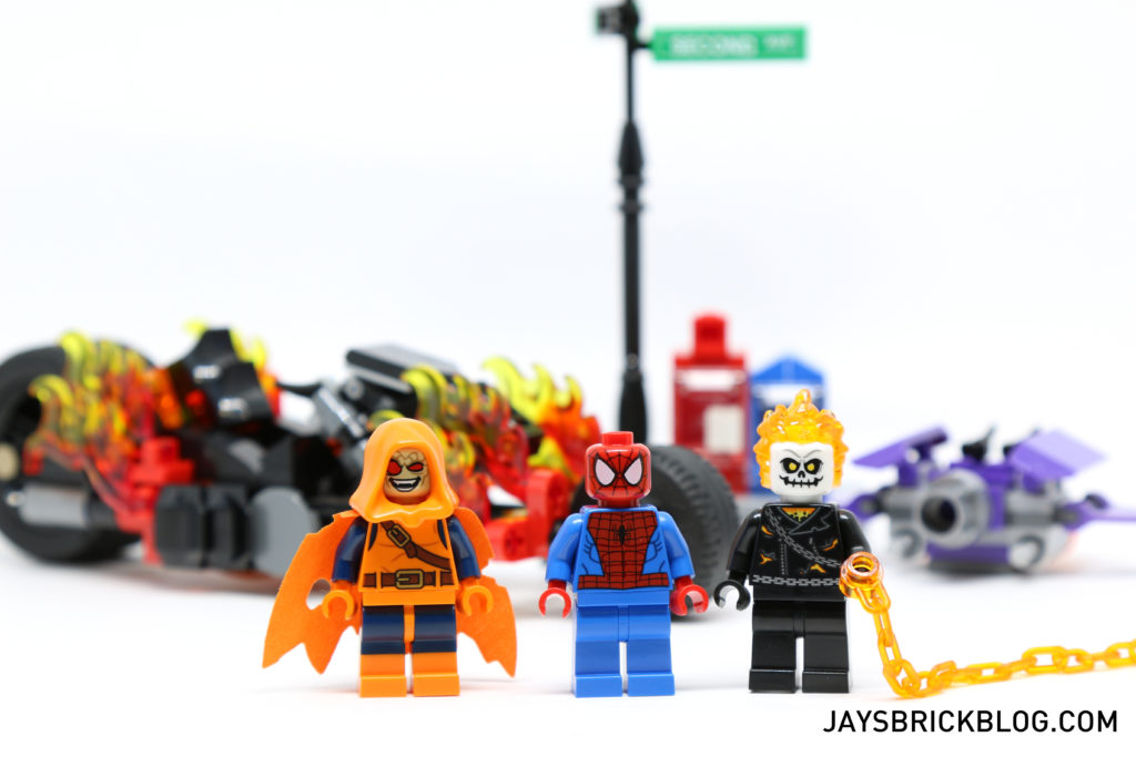 SY841 Heroes Assemble Spider man VS Ghost Rider Team Up with Motorcycle 248 pcs