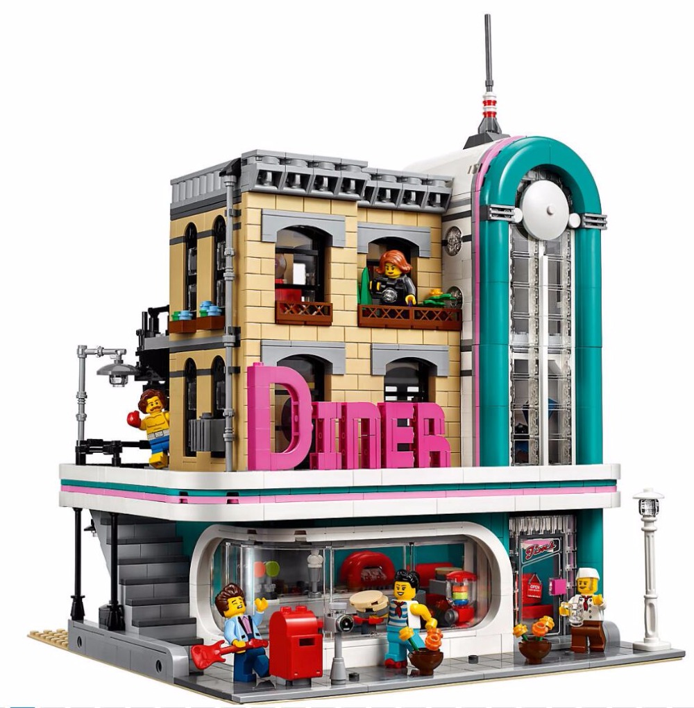 LEPIN 15037 Downtown Diner 2778pcs