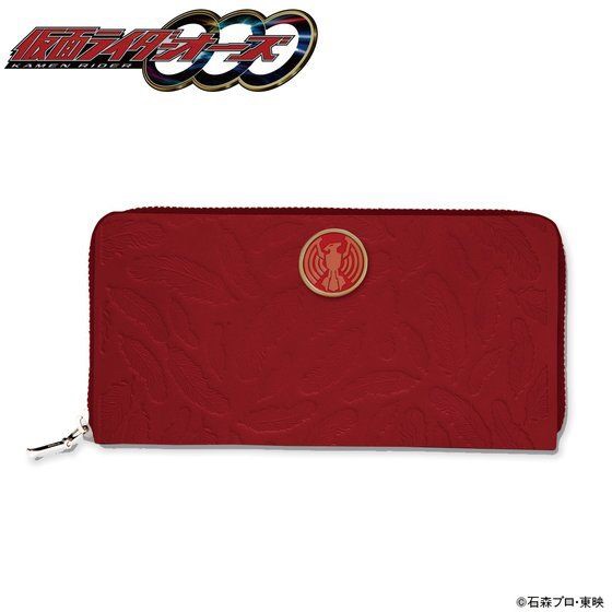 PRE-ORDER : Kamen Rider OOO Leather Long Wallet Ankh Model