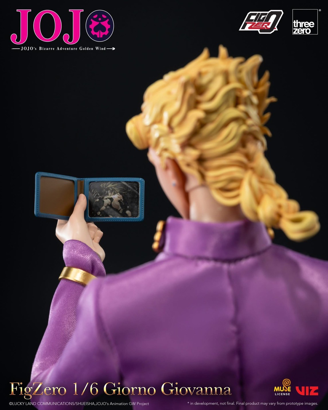 Pre-order : JOJO’s Bizarre Adventure: Golden Wind FigZero Giorno Giovanna 1/6 Scale Figure by Threezero