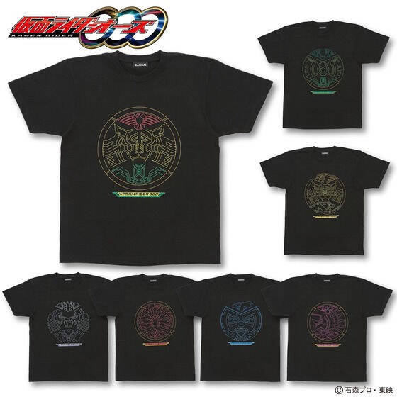 PRE-ORDER : Kamen Rider OOO Combo T-shirt All 7 types